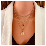 Three Layer Eye Pendant Necklace | Jewelry Online | Jewelry Store