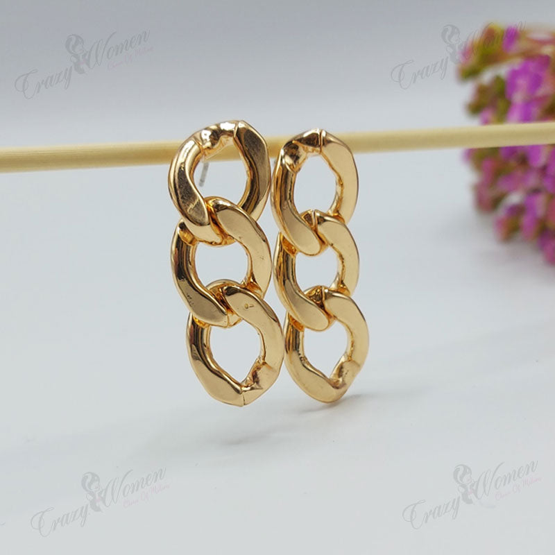 Metal Chain Earrings - 3243085 - Crazy Women is the Choice of millions