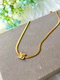 Stainless steel lv necklace