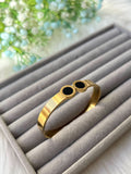 Stainless steel black roman bracelet