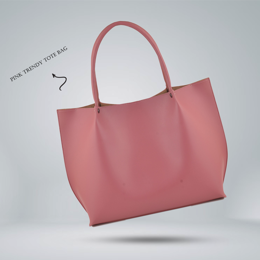 Pink Trendy Tote Bag.