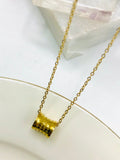 Golden Drum shaped necklace | Jewelry Store| Jewelry Shop