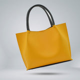 Yellow Trendy Tote Bag.