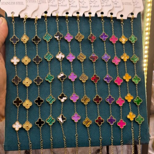 Colored Clover Bracelet - Buy Online Pakistan | Crazy Women