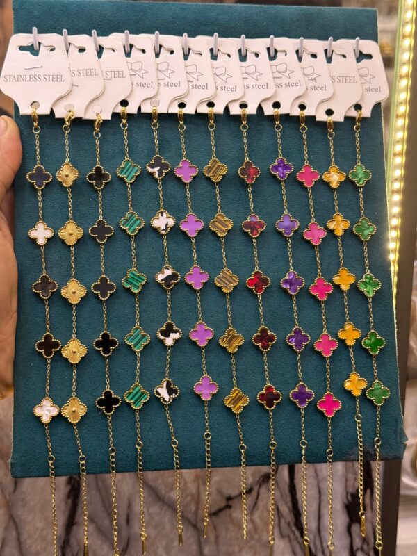Colored Clover Bracelet - Buy Online Pakistan | Crazy Women