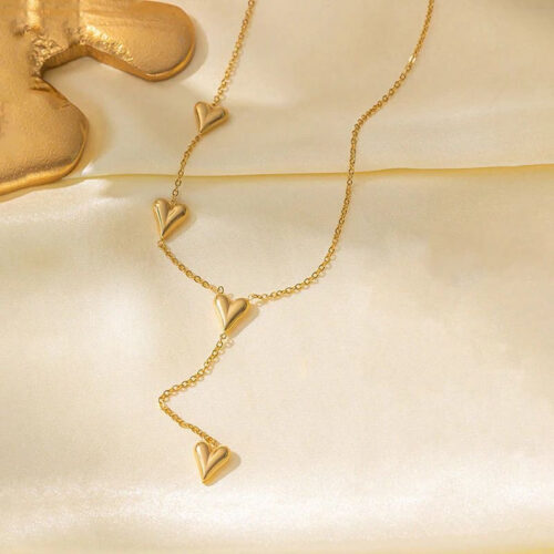 0FB9BD36-F32A-410A-A3F5-2DA873E9B6D5 Four Heart Necklace - Buy Online Pakistan | Crazy Women