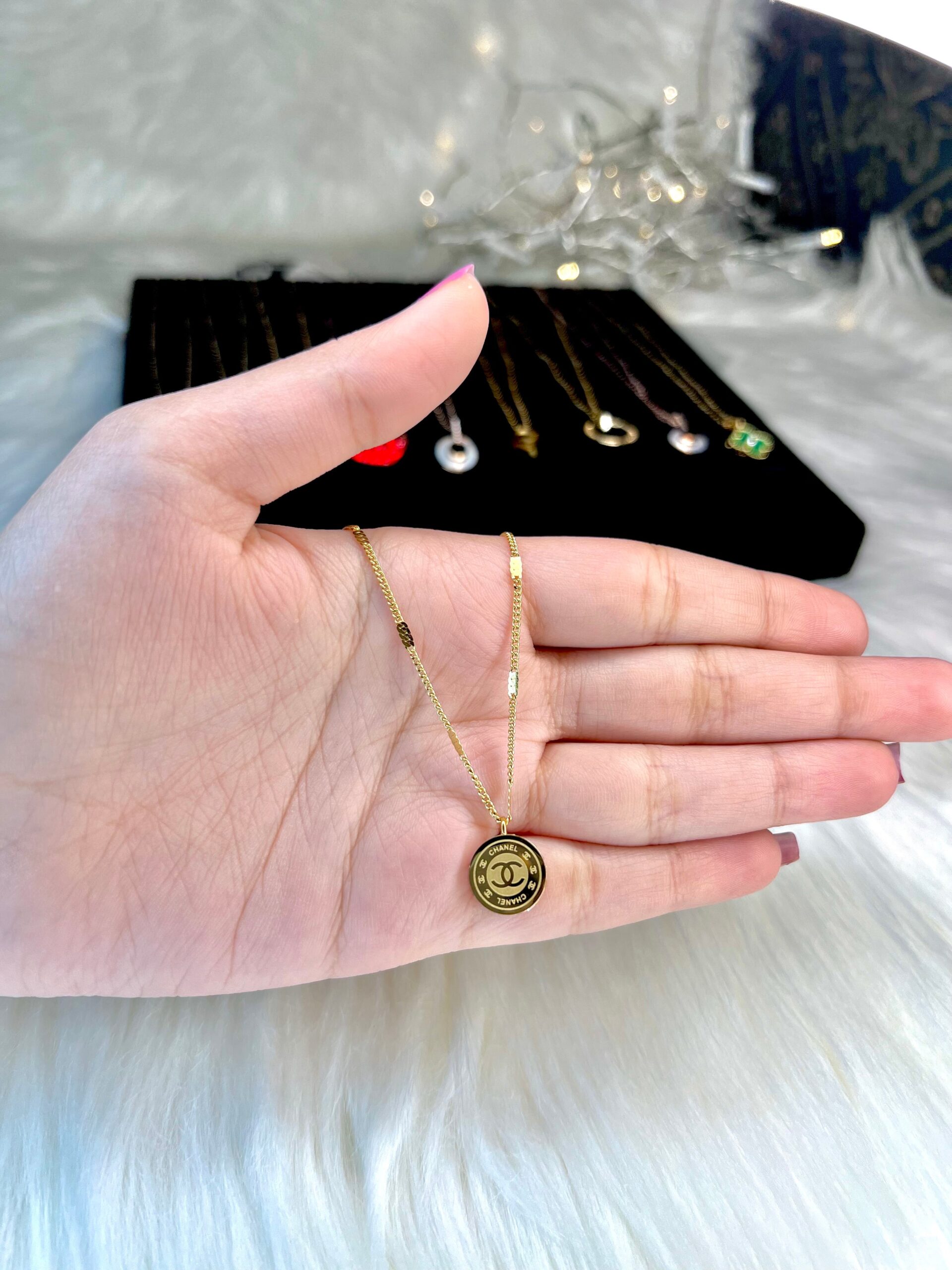 Chanel Golden Necklace | Gold Plated Necklace Pakistan