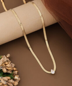 Mini Pear Snake Necklace | Gold Plated Necklace Pakistan