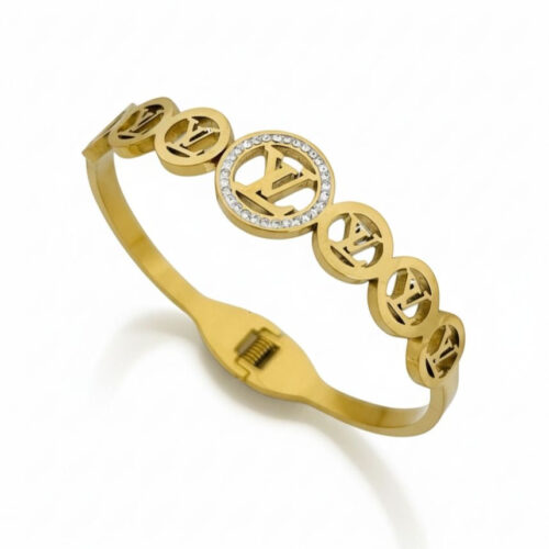 Lv Gold Bracelet Openable - Buy Online Pakistan | Crazy Women