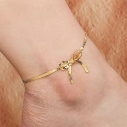 396DF8D4-64CF-451C-B2A2-E45CFB578B5E Bow Anklet - Buy Online Pakistan | Crazy Women