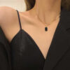 Black Chip Necklace | Gold Plated Necklace Pakistan
