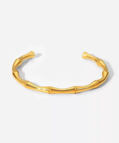 Bamboo Bangle | Gold Plated Bracelet Pakistan