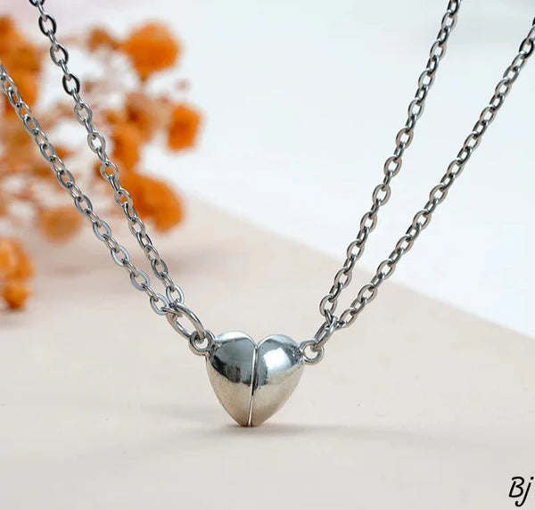 Silver Heart Necklace | Gold Plated Necklace Pakistan