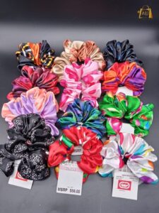 Colourful Scrunchies Pack Of 12 | Jewellery Set Pakistan