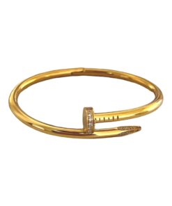 Nail Bangle Stainless Steel | Gold Plated Bracelet Pakistan