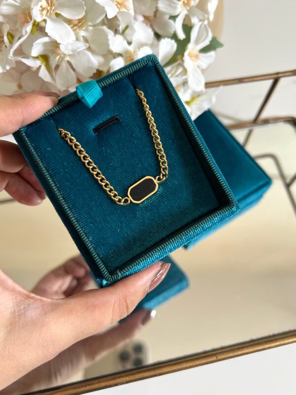 18k Gold Plated Black Bar Bracelet(Unisex) - Buy Online Pakistan | Crazy Women