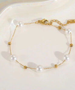 Pearl Minimalistic Bracelet | Gold Plated Bracelet Pakistan