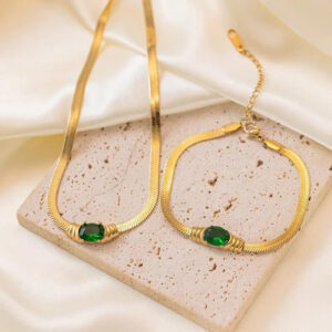 Charlotte Green 2 Piece Set | Jewellery Set Pakistan
