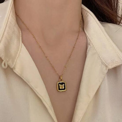 82DE2F6B-580E-40DE-8B93-6727CE71FB9E Black Butterfly Necklace - Buy Online Pakistan | Crazy Women