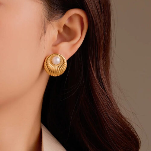 Pearl Shell Earrings - Buy Online Pakistan | Crazy Women
