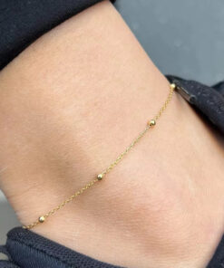 Minimilistic Balls Anklet | Gold Plated Anklet Pakistan