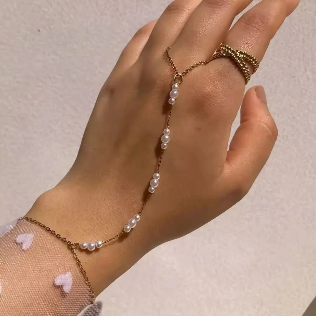 Pearl Studded Anja | Jewellery Set Pakistan