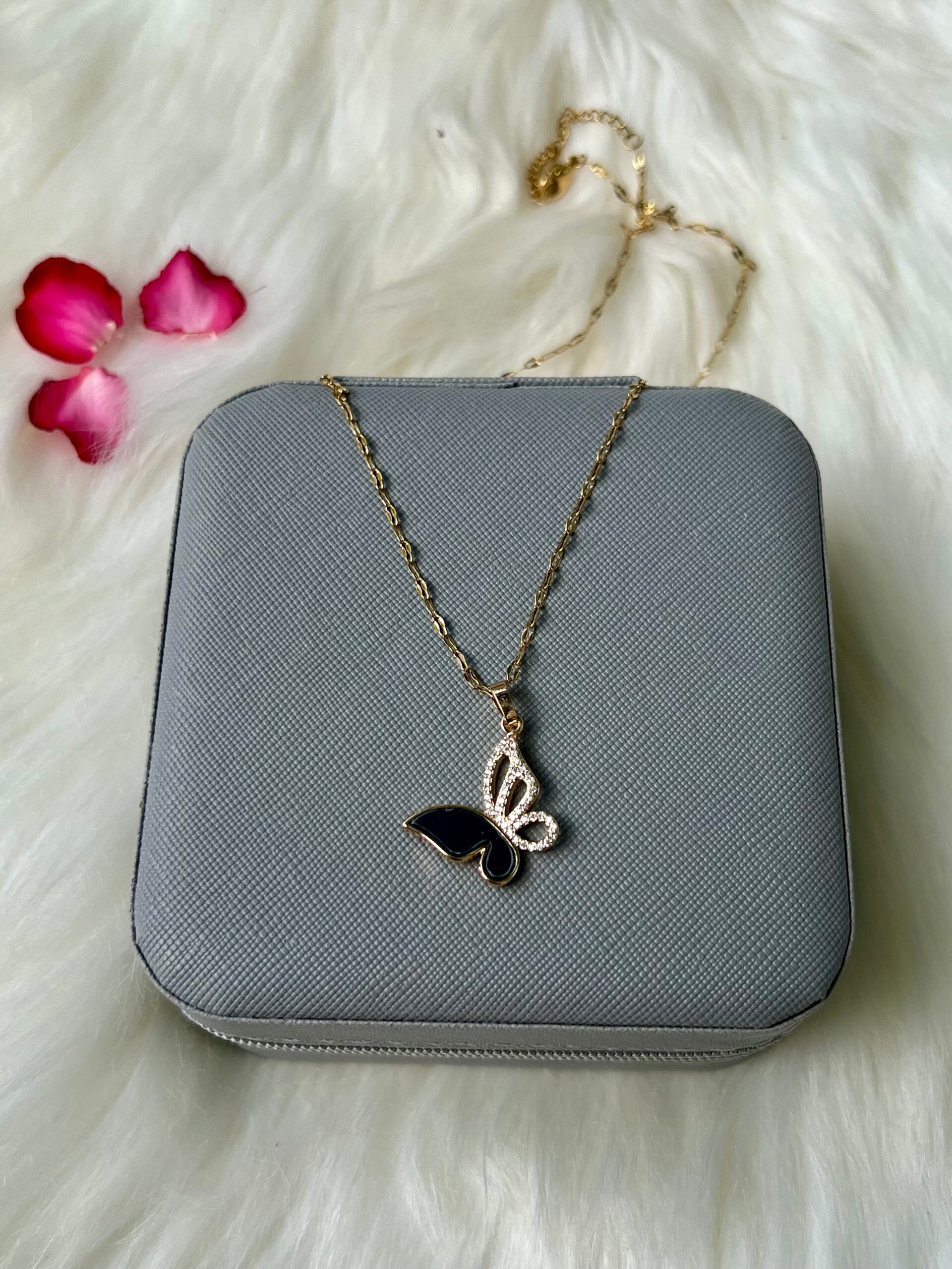 Black Fly Necklace | Gold Plated Necklace Pakistan