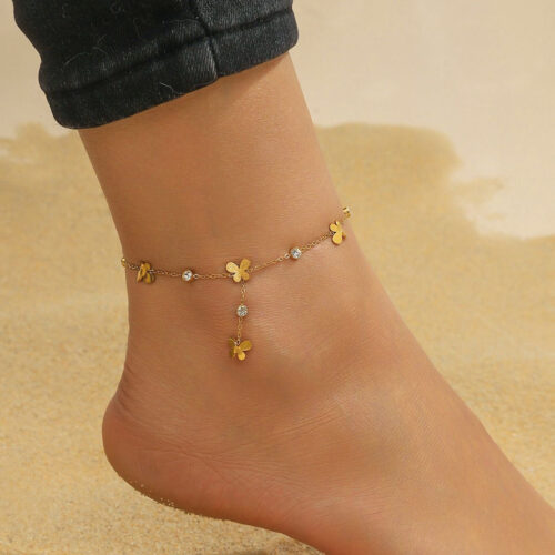 Zircon Butterfly Anklet Zircon Butterfly Anklet - Buy Online Pakistan | Crazy Women