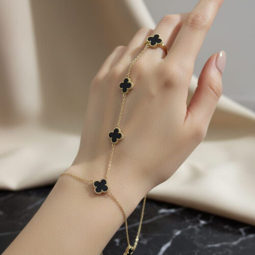 Black Clover Hand Chain - Buy Online Pakistan | Crazy Women
