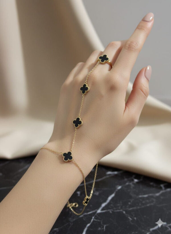 Black Clover Hand Chain - Buy Online Pakistan | Crazy Women
