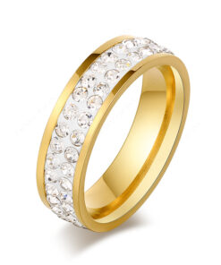 Two Layered Diamond Ring | Adjustable Ring Pakistan