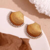 Shell Earrings | Gold Plated Earrings Pakistan