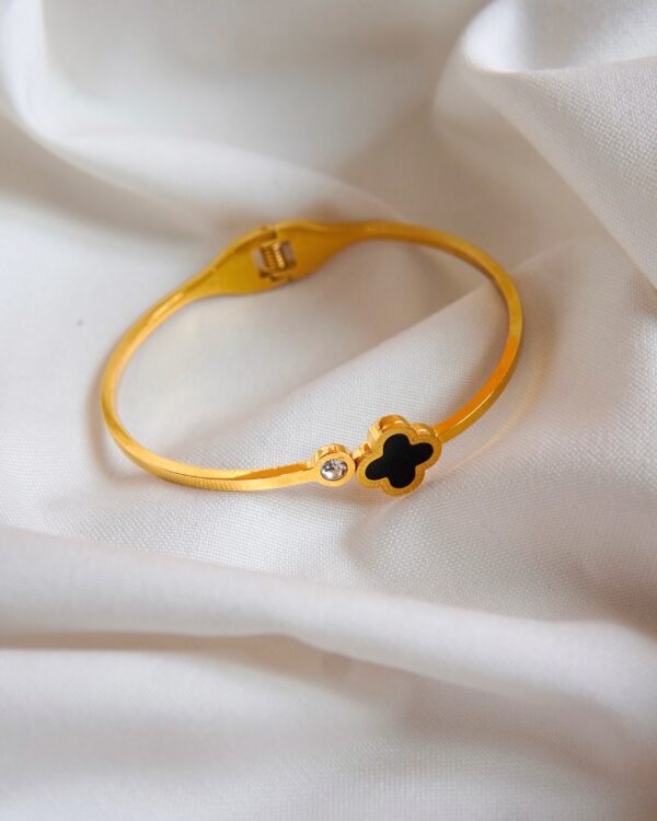 Stainless Steel Gold Van Cleef Bangle - Buy Online Pakistan | Crazy Women