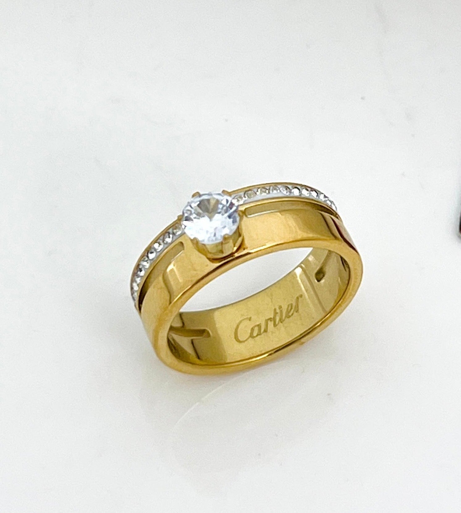 Cartier Stoned Ring | Adjustable Ring Pakistan