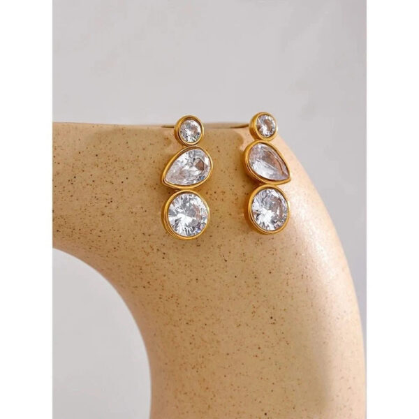 Zircon Drop Earrings - Buy Online Pakistan | Crazy Women