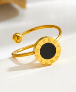 Black Round Adjustable Ring | Adjustable Ring Pakistan