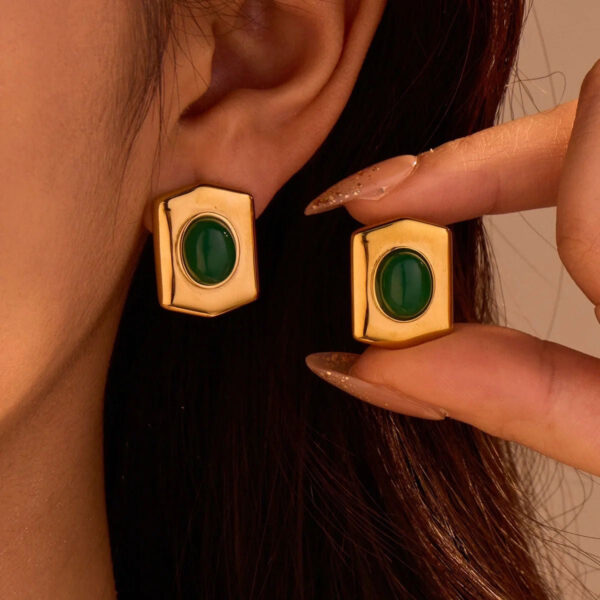 Vintage Earrings- Green - Buy Online Pakistan | Crazy Women