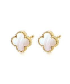 White Clover Earrings | Gold Plated Earrings Pakistan