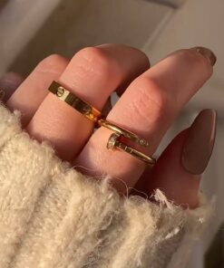 Nail & Cartier Ring | Adjustable Ring Pakistan
