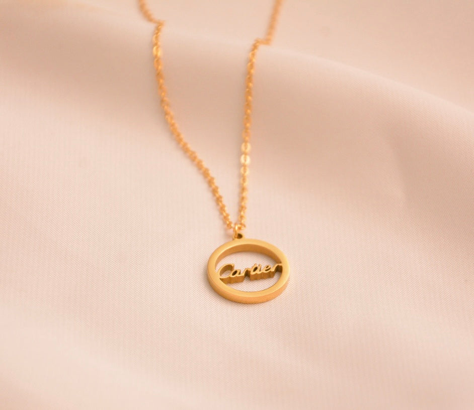 Cartier Sign Necklace | Gold Plated Necklace Pakistan