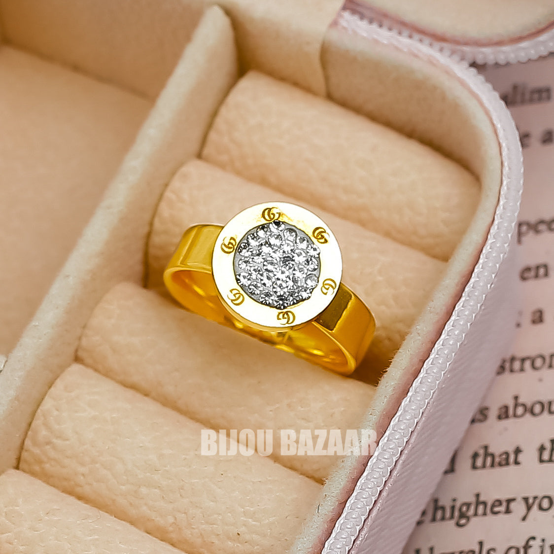 White CC Ring | Adjustable Ring Pakistan