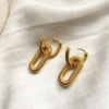 Afagato Earring (2 in 1) | Gold Plated Earrings Pakistan