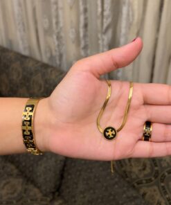 Black & Golden Tory set | Jewellery Set Pakistan
