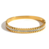 Two Layered Bangle | Gold Plated Bracelet Pakistan