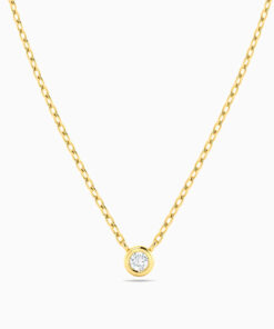 Mini Diamond Necklace | Gold Plated Necklace Pakistan