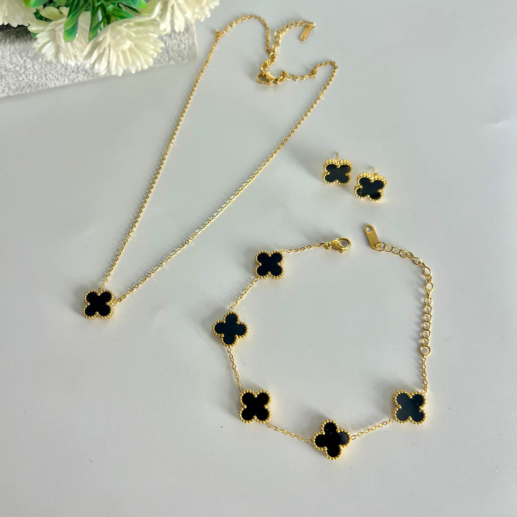 Four Leaf Clover Jewellery Set | Jewellery Set Pakistan