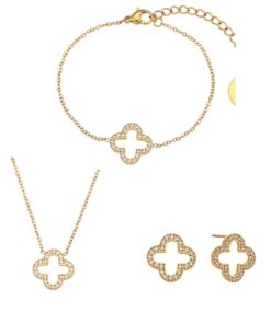 Hollow Clover Luxury Set | Jewellery Set Pakistan
