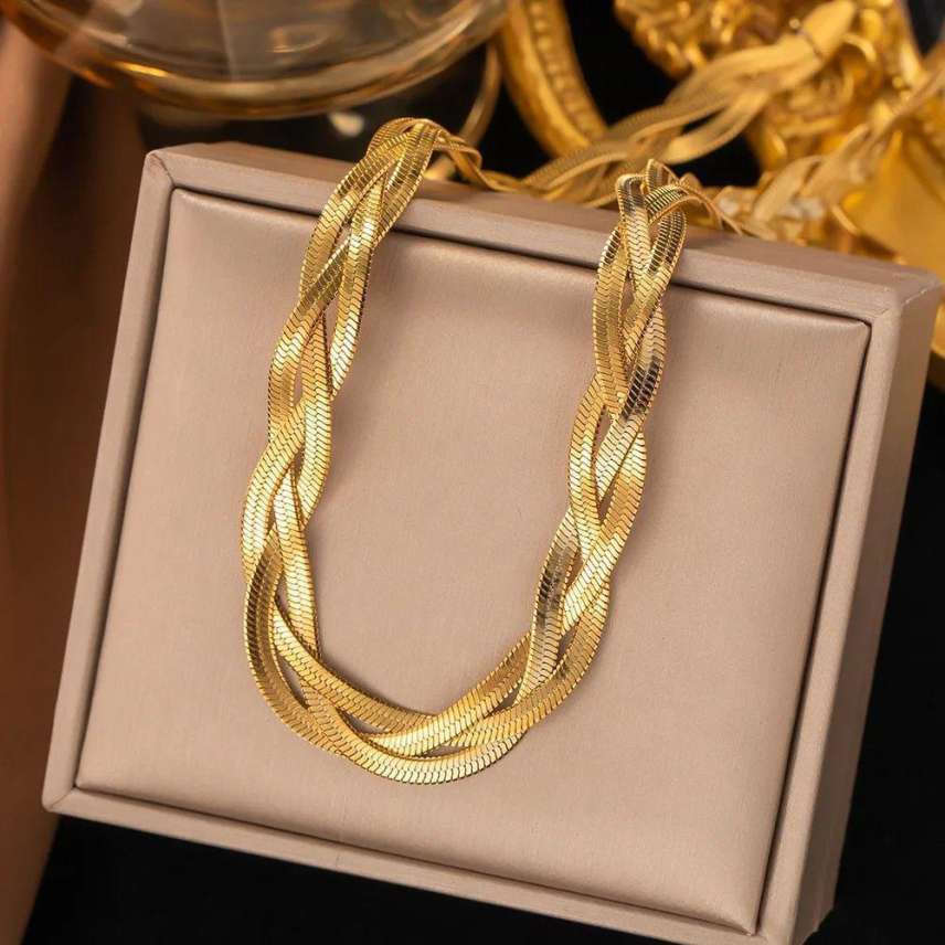 Triple Chain Bracelet | Gold Plated Bracelet Pakistan
