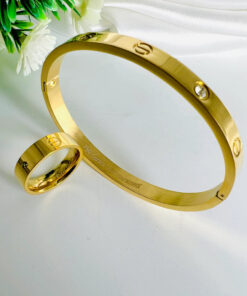 Cartier Diamond Love Bracelet And Ring Set | Jewellery Set Pakistan