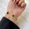 Four Leaf Clover Bracelet | Gold Plated Bracelet Pakistan